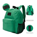 [39731] MOCHILA LISA 12" C/DOS CIERRES Y PORTABOTELLA 30X22X10CM