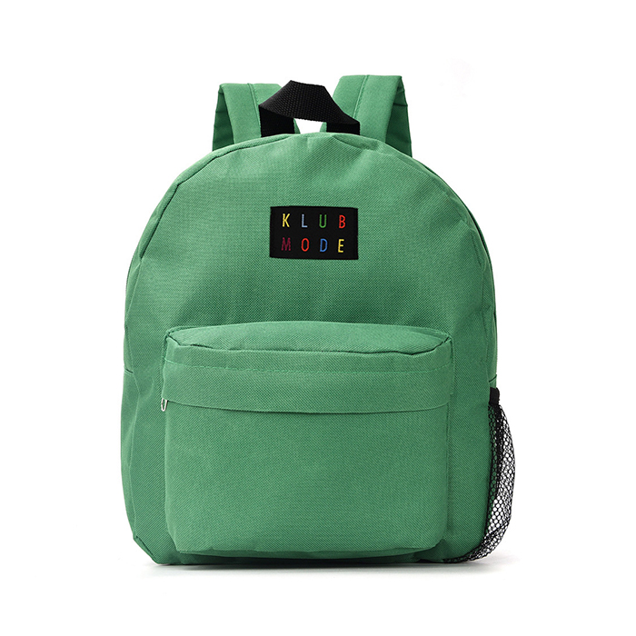 [39731] MOCHILA LISA 12" C/DOS CIERRES Y PORTABOTELLA 30X22X10CM