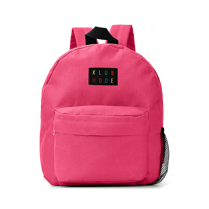 [39731] MOCHILA LISA 12" C/DOS CIERRES Y PORTABOTELLA 30X22X10CM