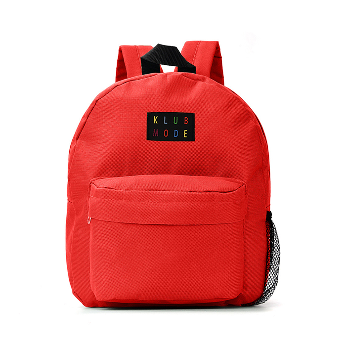 [39731] MOCHILA LISA 12" C/DOS CIERRES Y PORTABOTELLA 30X22X10CM