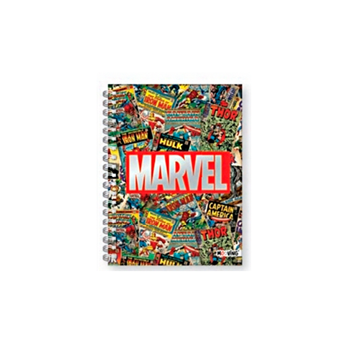 [39941] CUADERNO 16X21 ESPIRAL TAPA DURA 80HJS MARVEL