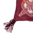 [17410] CHALINA BULGAROS CON BORLAS 130X130CM