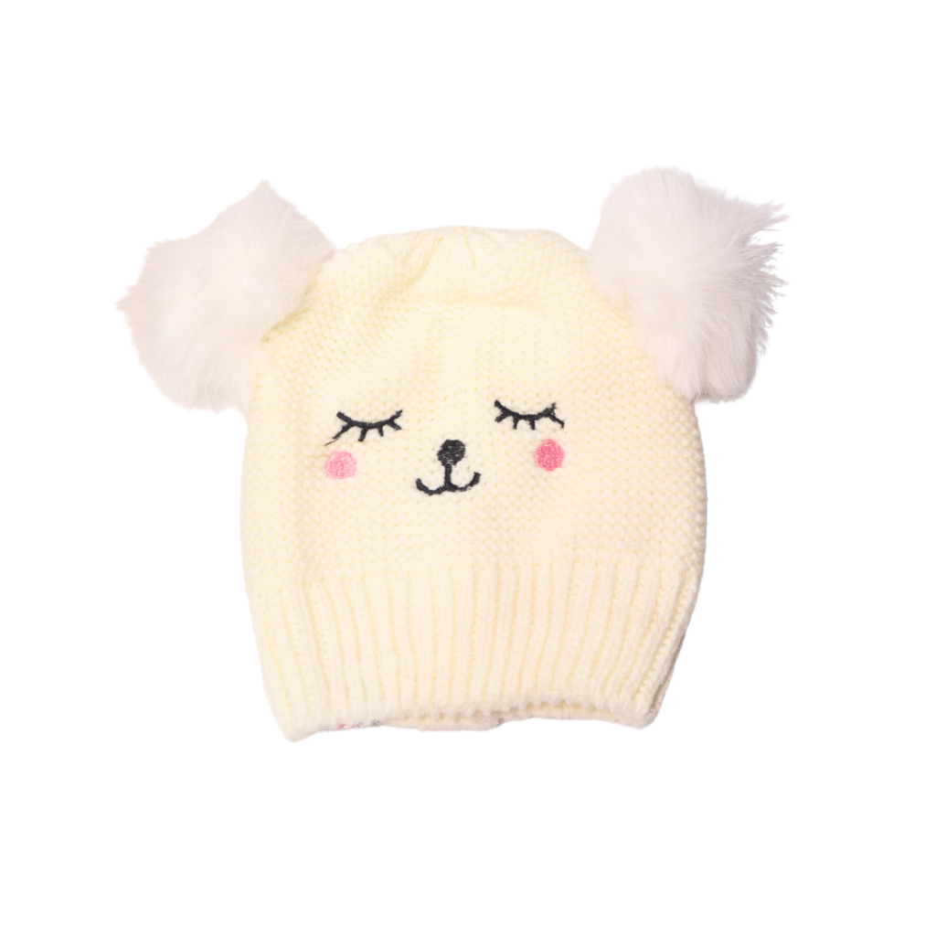 [36007] GORRO DE LANA CARA DE OSITO 