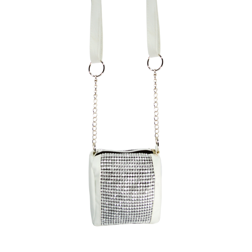 CARTERA BAGS DOBLE  STRASS CON CADENA
