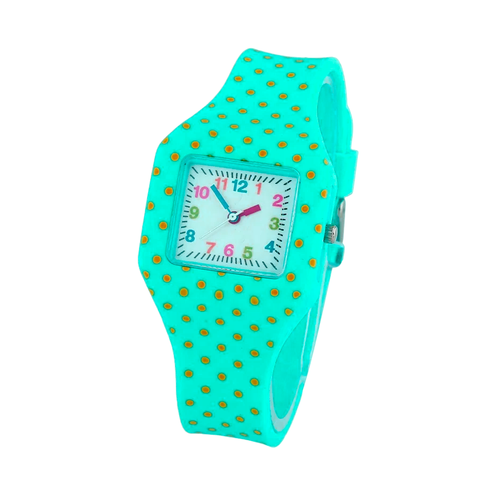 RELOJ MALLA SILICONA CUADRADO