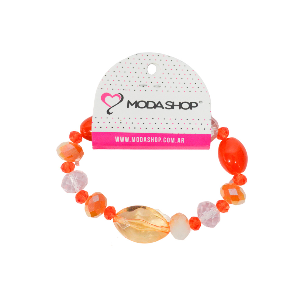 PULSERA ELASTICA CON PIEDRAS DE COLORES