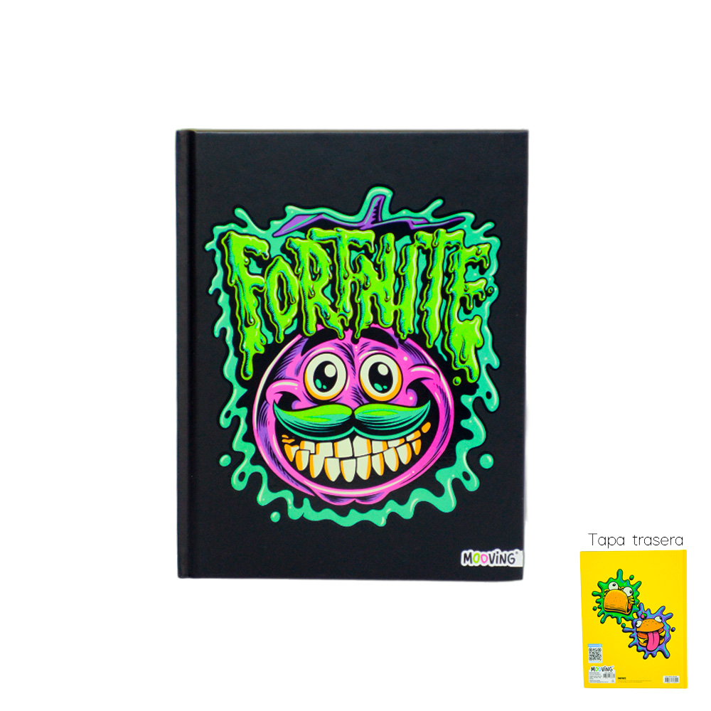 CUADERNO FORTNITE 16X21 TAPA DURA 48HOJAS
