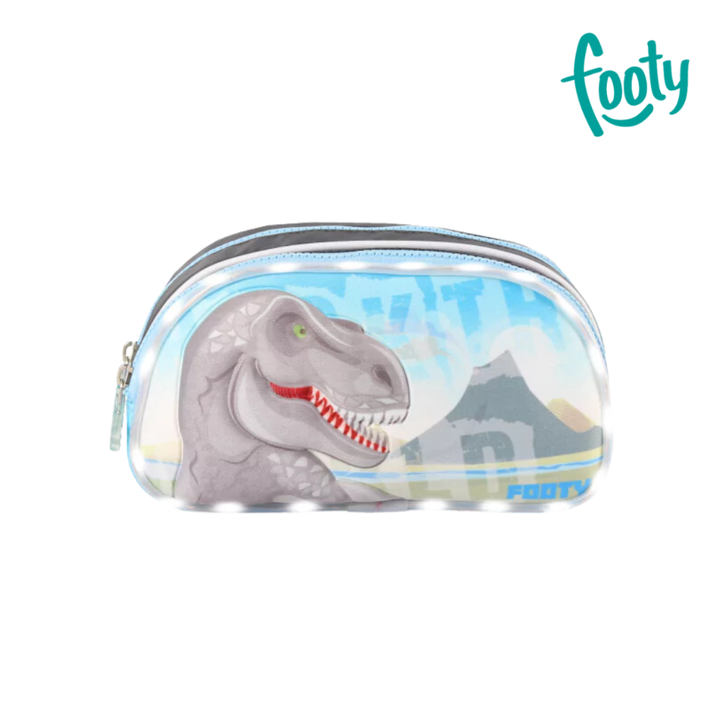 CARTUCHERA CON LUZ LED DINO