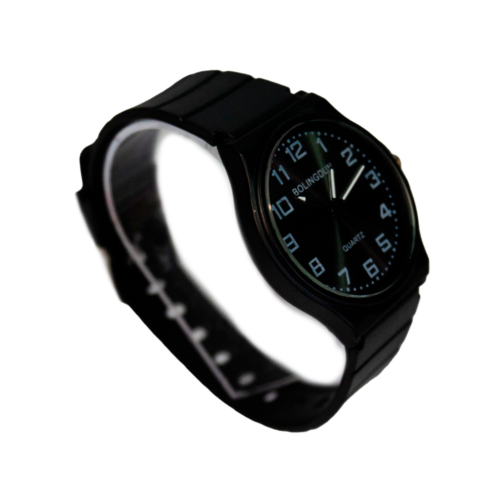 RELOJ FONDO BLANCO MALLA SILICONA COLORES