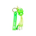 LLAVERO 3 EN 1 USB CARGADOR