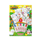 SET LAMINA PARA COLOREAR DINOSAURIO