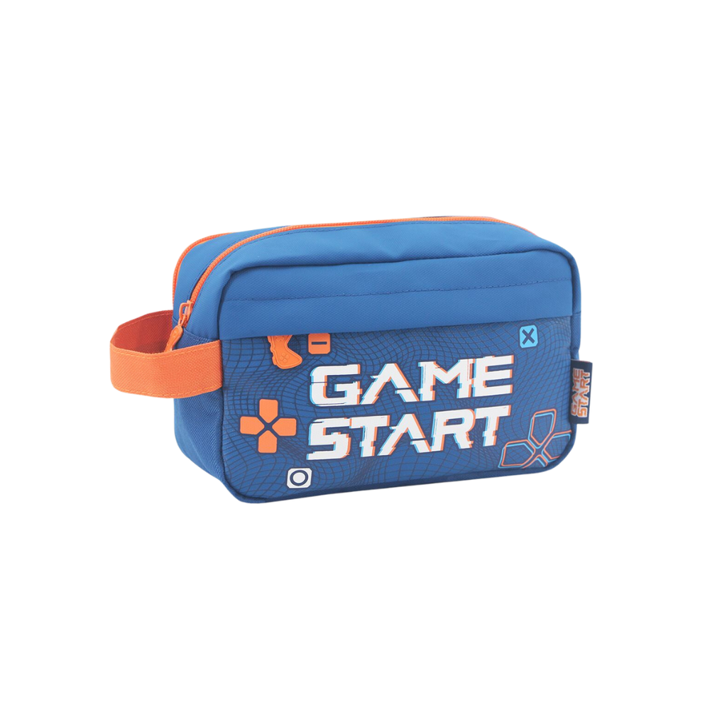 CARTUCHERA DOBLE COMPARTIMIENTO CON ESTAMPA FRONTAL