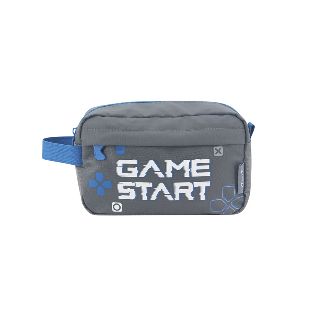 CARTUCHERA DOBLE COMPARTIMIENTO CON ESTAMPA FRONTAL