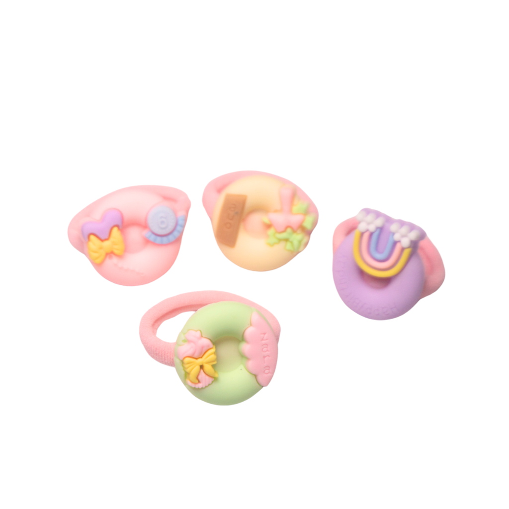 COLEROS X4 CON APLIQUE DE DONAS