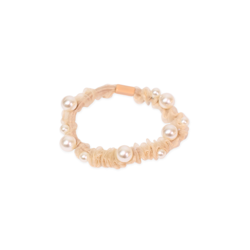 COLERO TUL CON PERLAS POR 4 UNIDADES