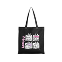 BOLSA NEGRA ESTAMPADA