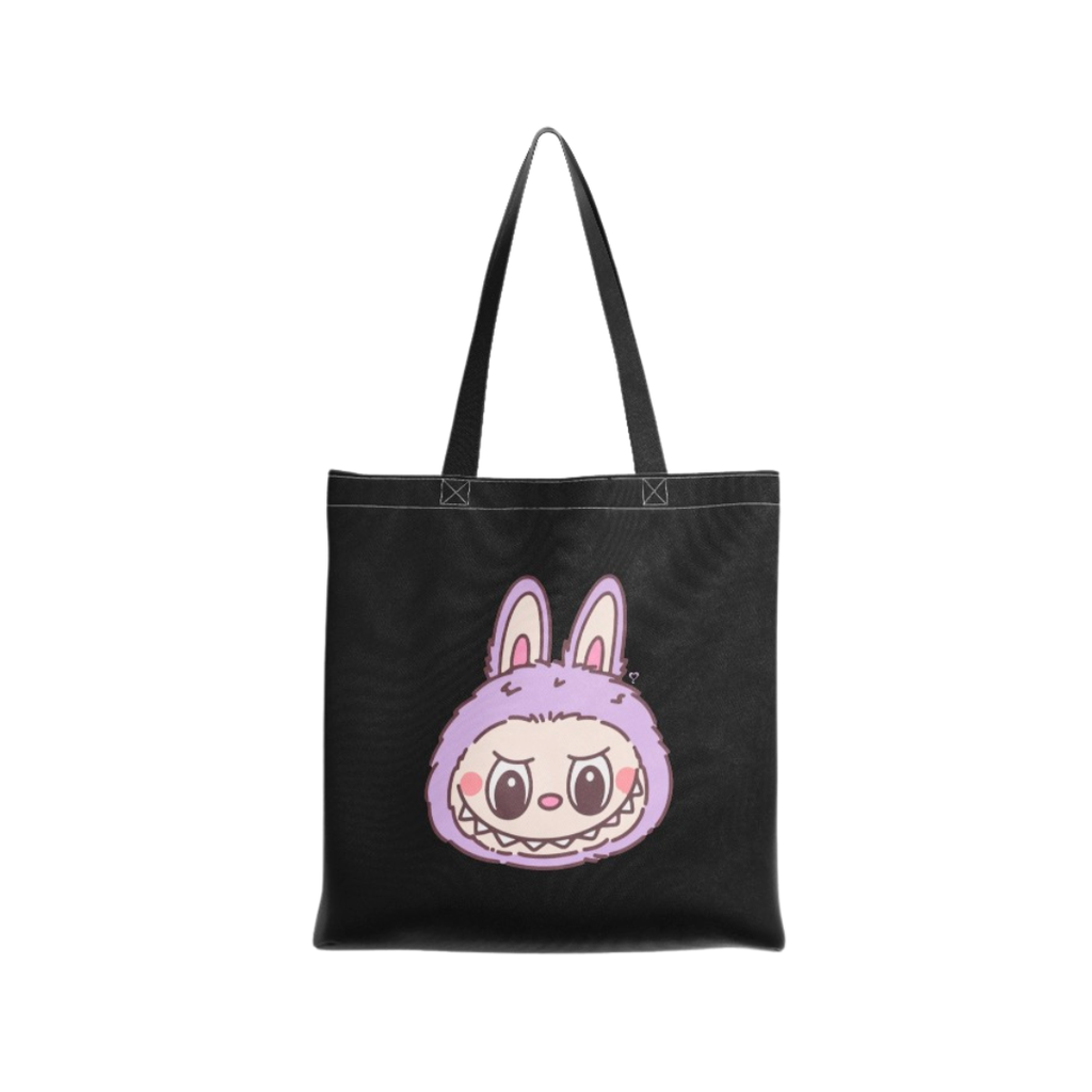 BOLSA NEGRA ESTAMPADA