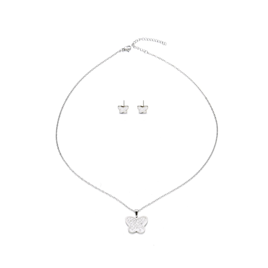 SET COLLAR + DIJE ARO STRASS