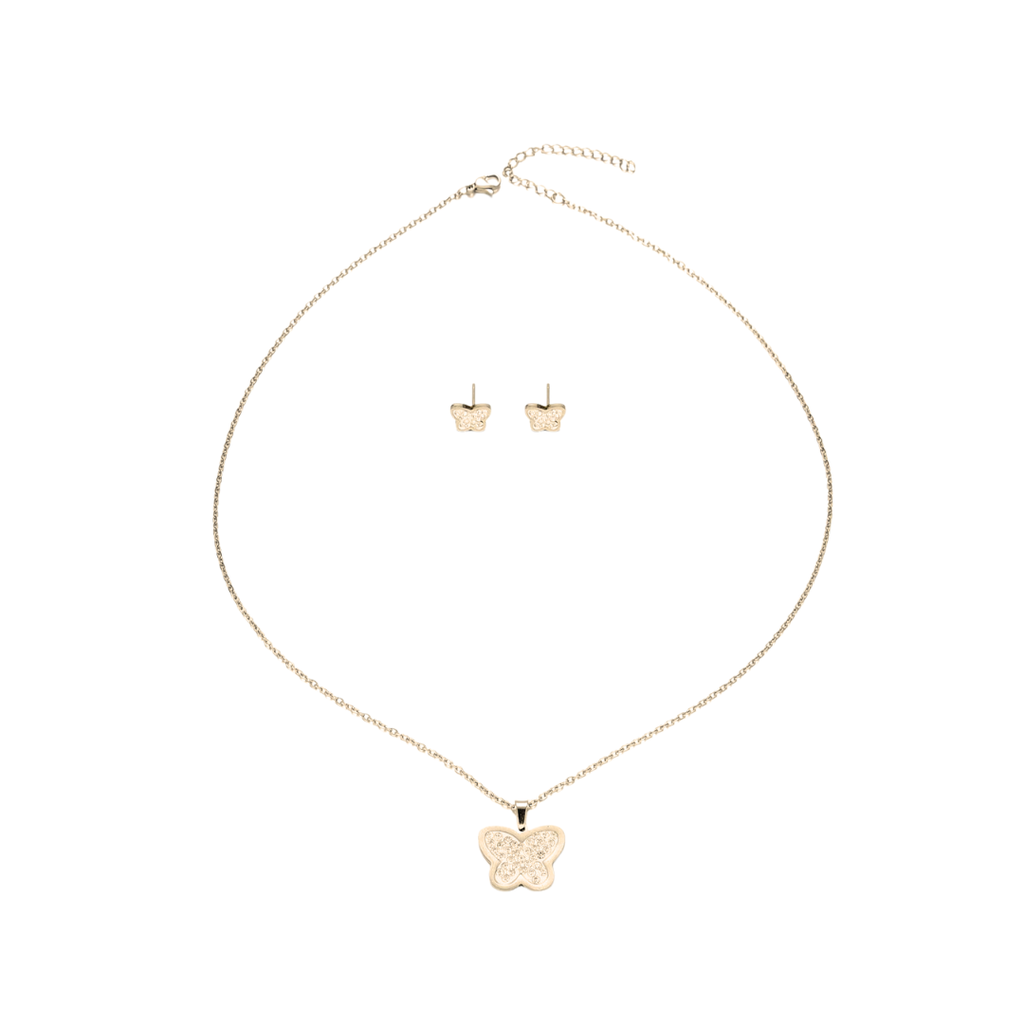 SET COLLAR + DIJE ARO STRASS