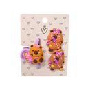 SET PELO BROCHE + COLEROS CAPIBARA