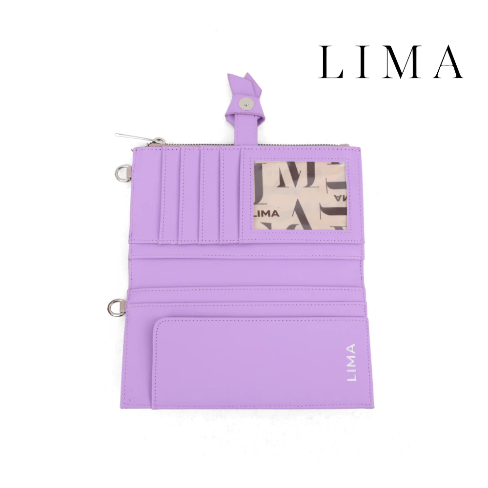 BILLETERA GRANDE COLOR LISO LIMA