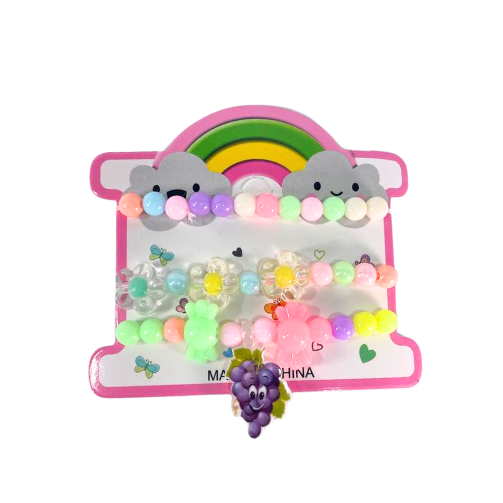 SET INFANTIL DE PULSERAS MOSTACILLAS #35