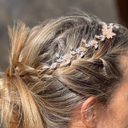 TOCADO STRASS CON FLOR PARA PEINADO