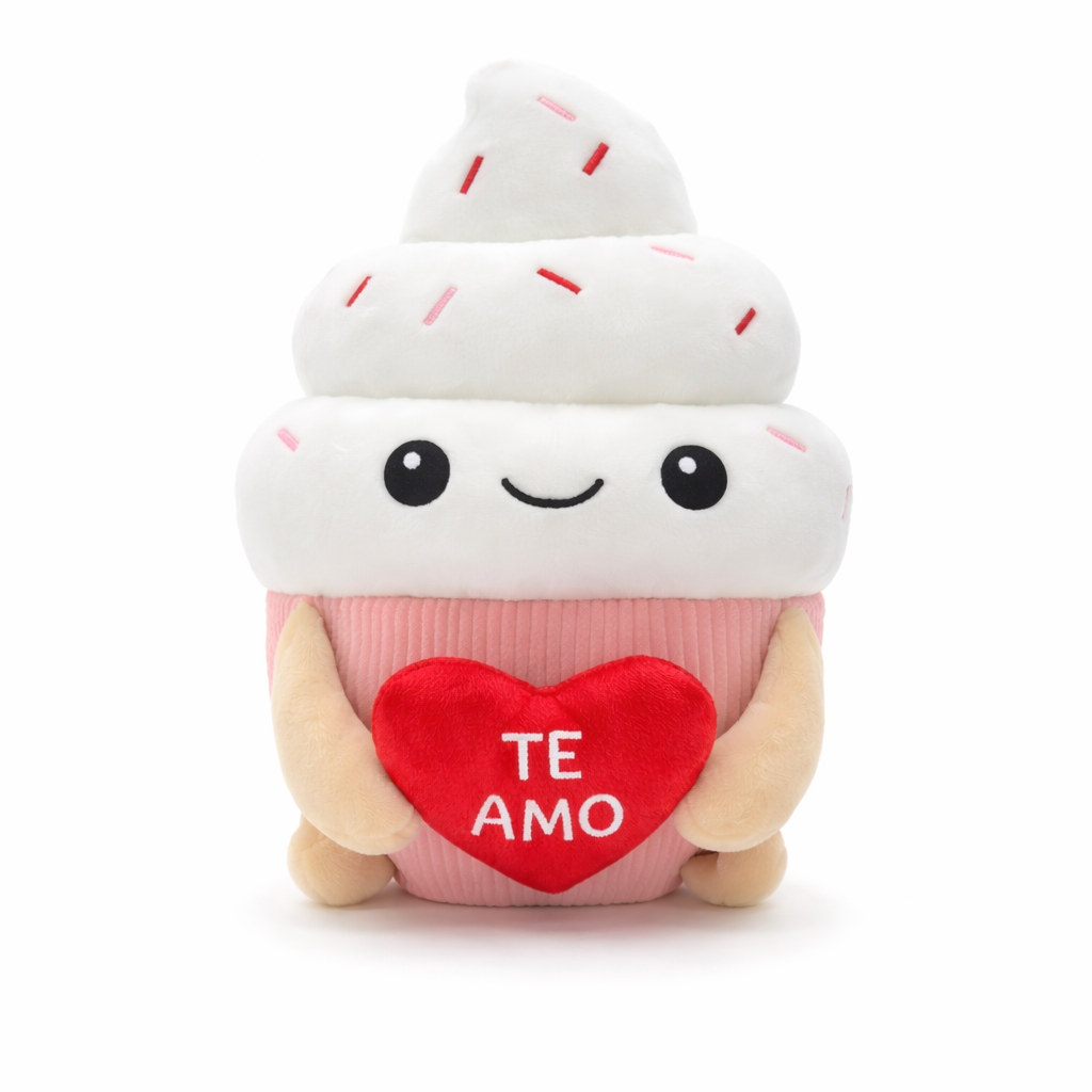 PELUCHE HELADO CON CORAZON 25CM