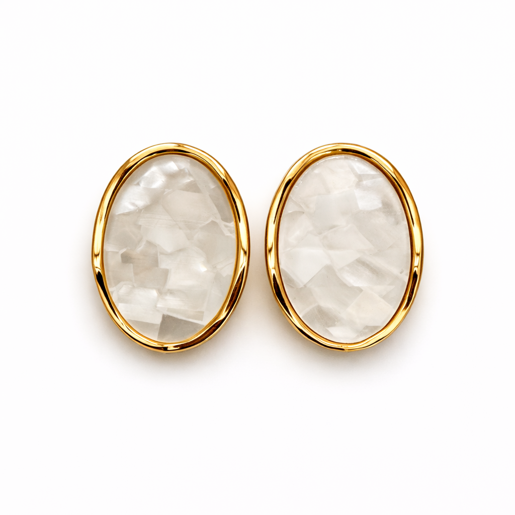 AROS CLIP OVALADOS MARMOLADO