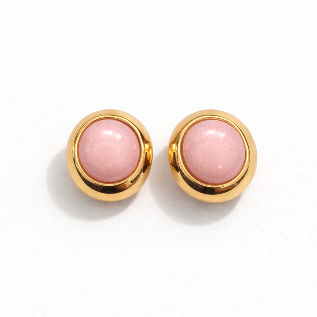 AROS CLIP CIRCULARES CON PIEDRA