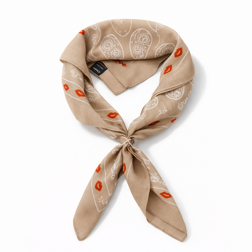 PAÑUELO DE SEDA OREIRO LOVE