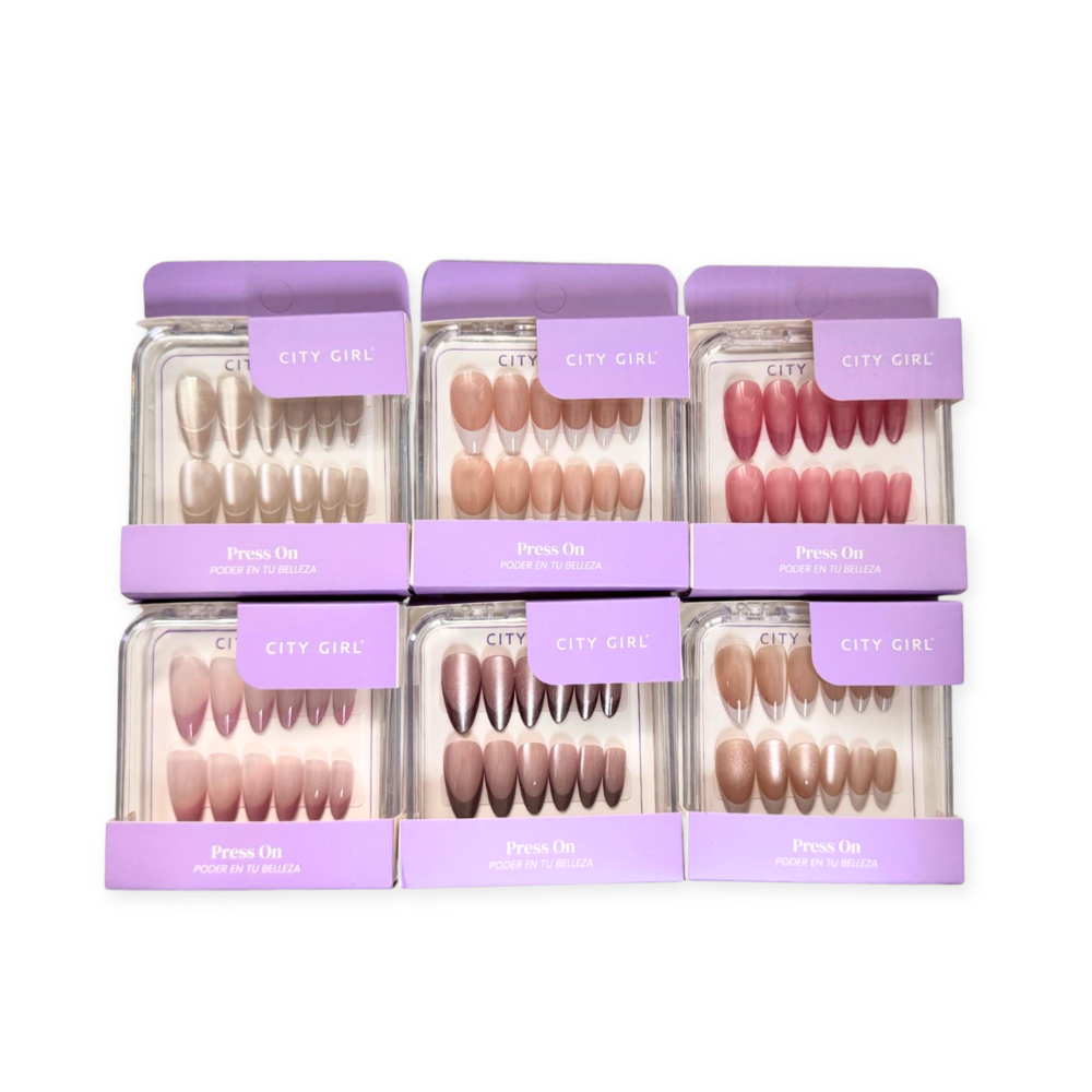 UÑAS PRESS ON ALMENDRA FRANCESITAS