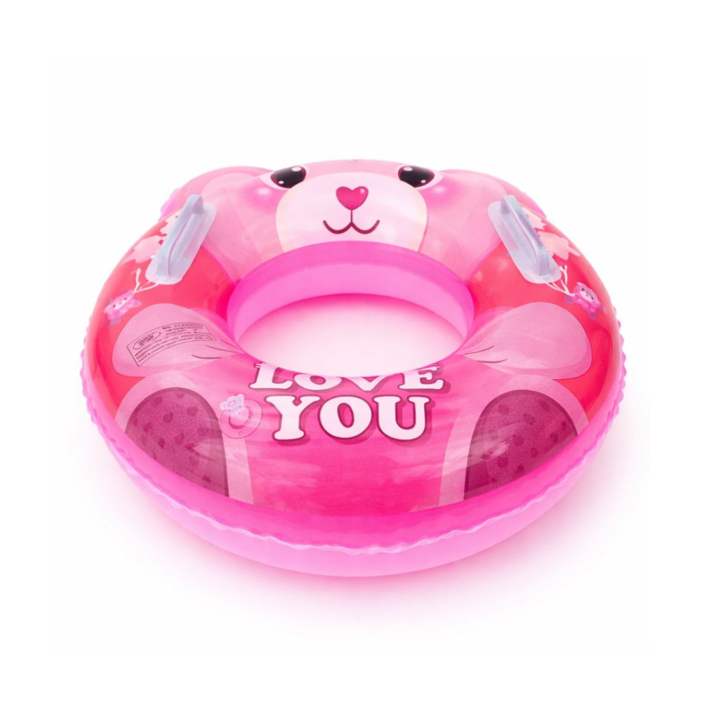 INFLABLE ESTAMPADO OSO PINK