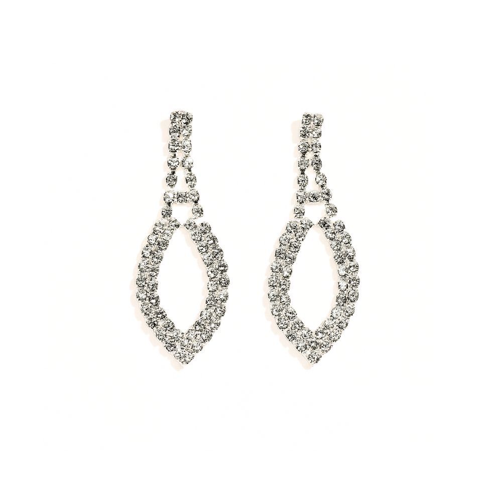 AROS COLGANTES CON STRASS GOTA