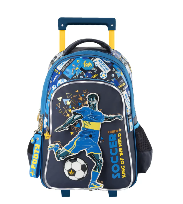 MOCHILA 18" CARRITO LUZ LED FUTBOL FOOTY