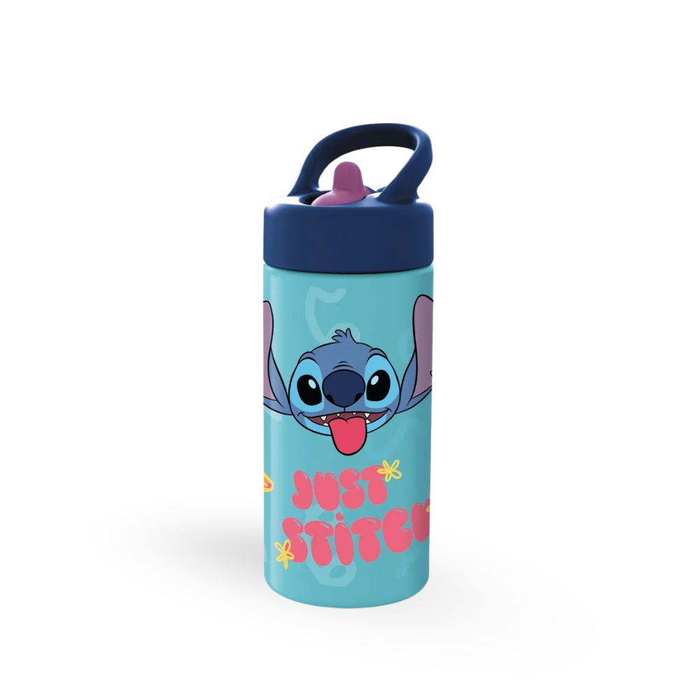 BOTELLA CON PICO BEBEDOR LILO & STITCH