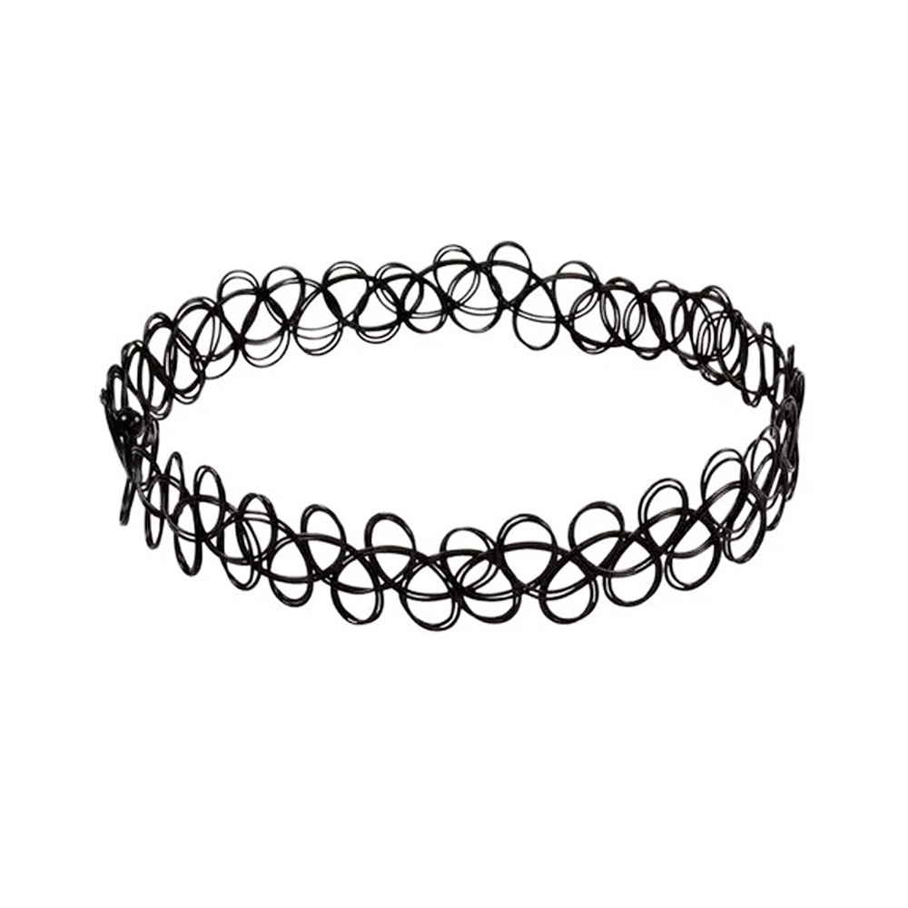 COLLAR CHOKER TRENZADO ELASTICO