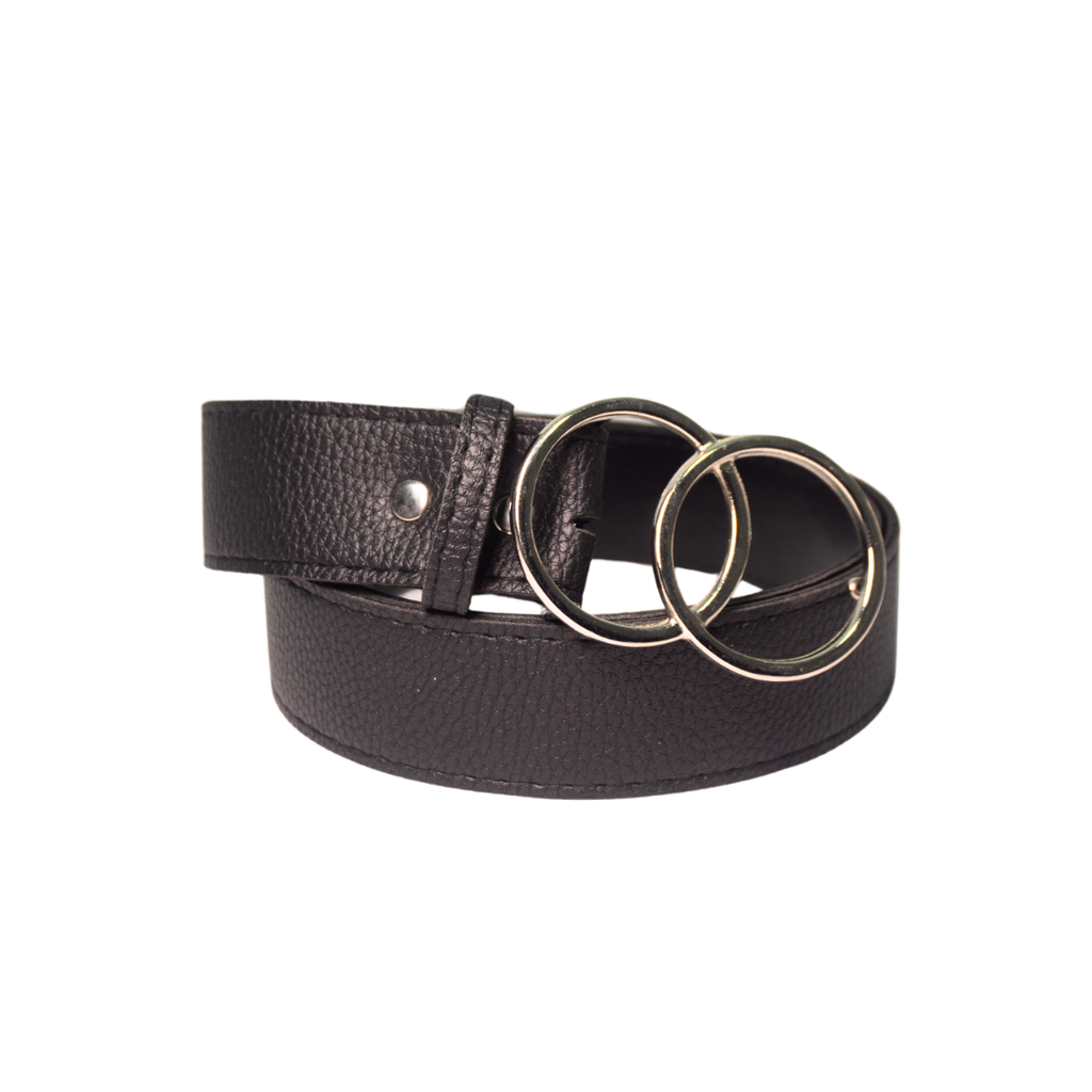 CINTO DE DAMA HEBILLA DOBLE CIRCULO