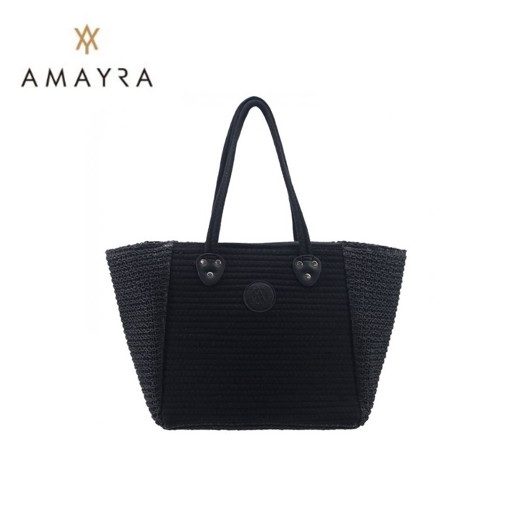 BOLSO DE PLAYA CON APLIQUE AMAYRA