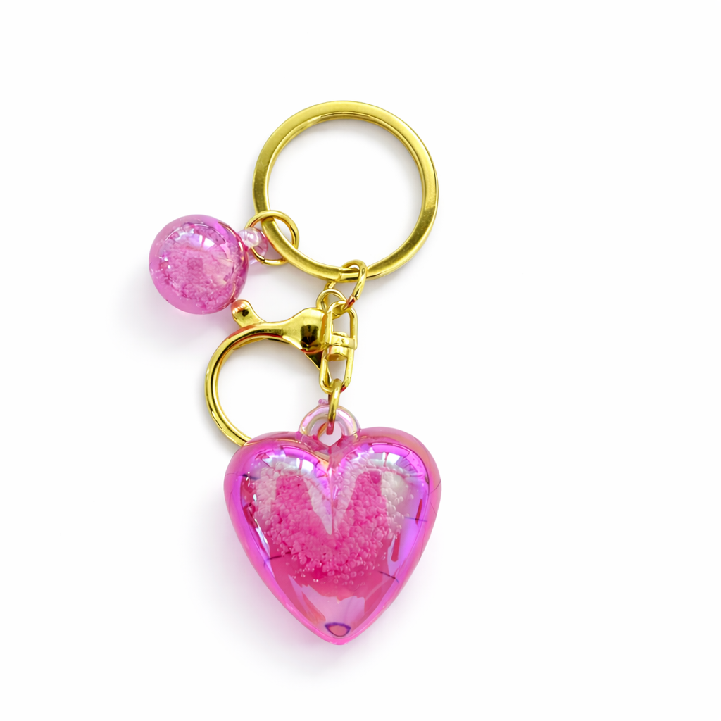 LLAVERO CHARM CORAZON COLOR