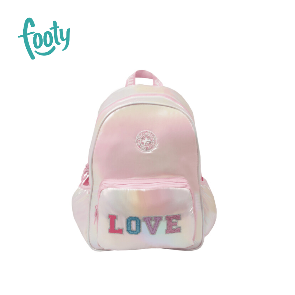 MOCHILA 15" METALIZADA LOVE FOOTY