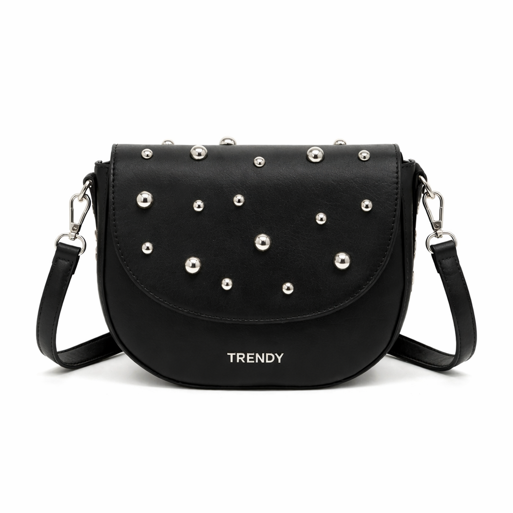 MORRAL CON TACHAS Y APLIQUE TRENDY