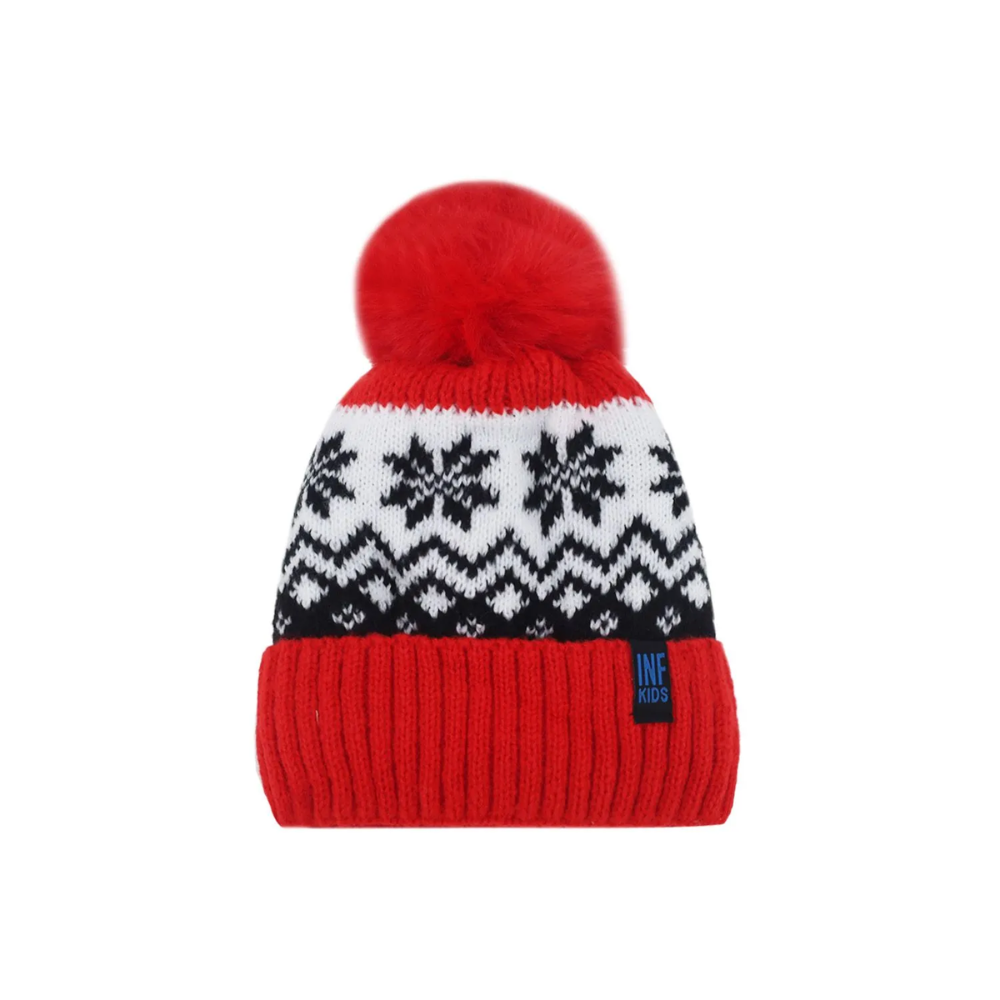 GORRO GUARDA INVIERNO BICOLOR POMPON
