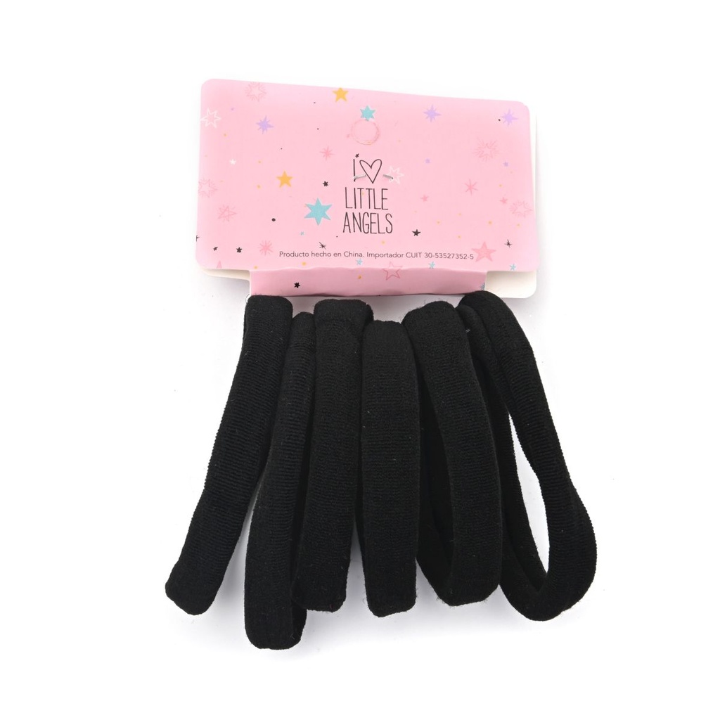 SET COLERO SIMPLE NEGRO X 6