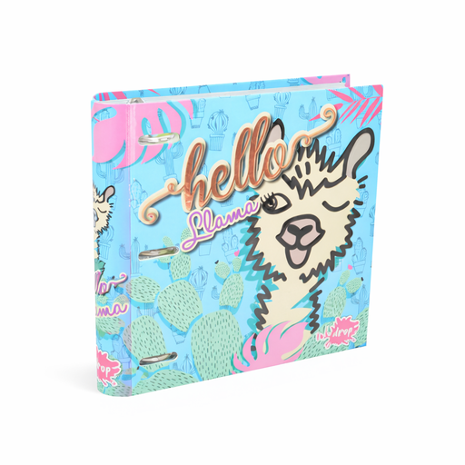 [35530] CARPETA 3 ANILLOS CACTUS Y LLAMA