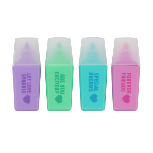 [37674] RESALTADOR DE COLORES CON FRASES X4