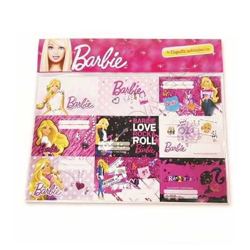 [13564] ETIQUETAS PARA CUADERNO BARBIE