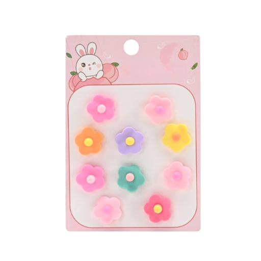 [45118] SET DE COLEROS APLIQUE DE FLOR X10