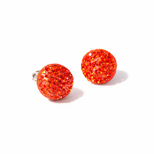 [45889] AROS CON STRASS ROJO FORMAS