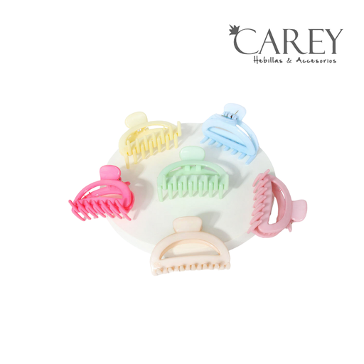 PINZA BROCHE CAREY MINI JUMBO BRILLOSA